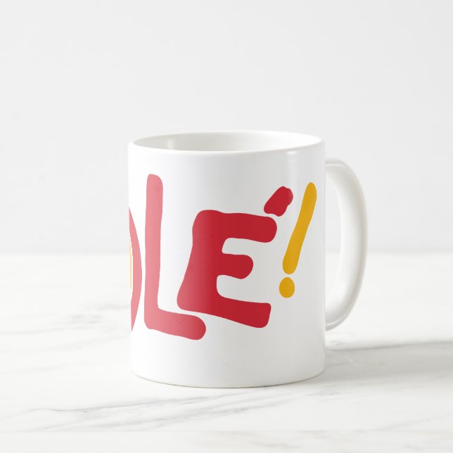 Caneca De Café Ole! (Frente Esquerda)