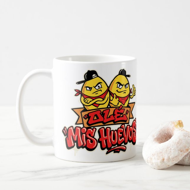 Caneca De Café Ole meus ovos 2 (Com Donut)