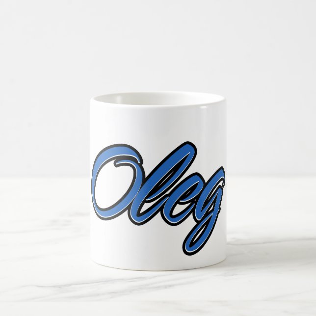 Caneca De Café Oleg Vorname Name blue Tasse Kaffeetasse (Centro)