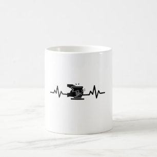 Caneca De Café Oleiro Coração Batida Ceramista Ceramista
