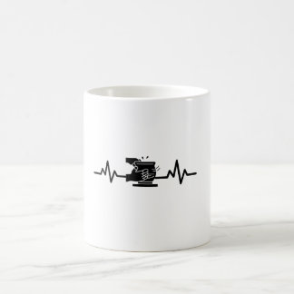 Caneca De Café Oleiro Coração Batida Ceramista Ceramista