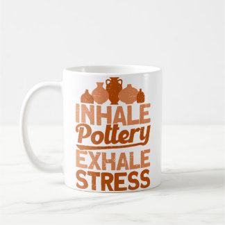 Caneca De Café Oleiros Inalam Cerâmica Exalam Estresse Oleiro