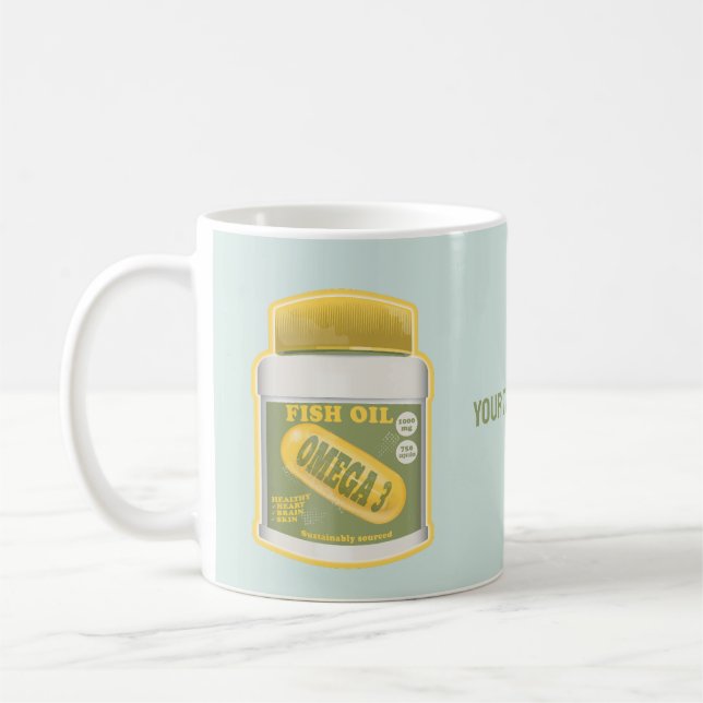 Caneca De Café Óleo de peixe ômega 3 (Esquerda)