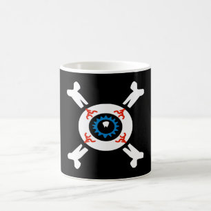 Caneca De Café Olhais e Crossbones