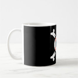 Caneca De Café Olhais e Crossbones