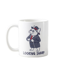 Olhando Afiado Elegante Bulldog Francês Café Diver