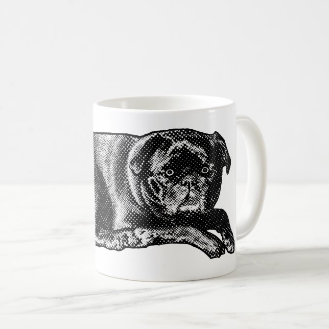 Caneca De Café Olhar Relaxado, Conforto Matinal (Frente Esquerda)