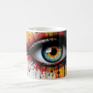Caneca De Café Olhar Surreal Salpico