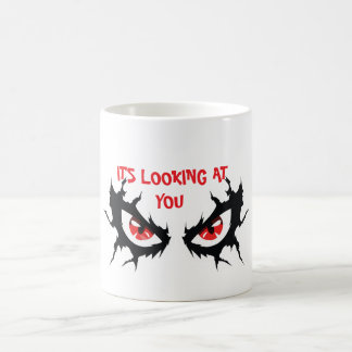 Caneca De Café Olhar Vermelho Cortante "Está Olhando Para Você" G