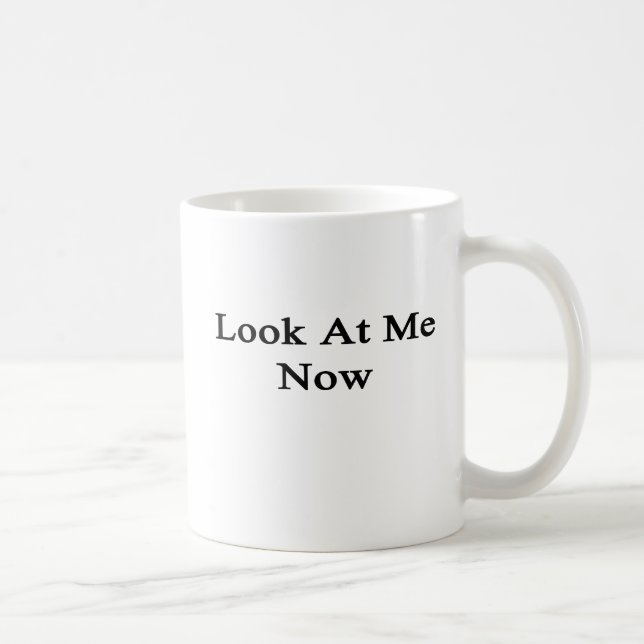 Caneca De Café Olhe-me agora (Direita)