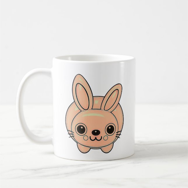 Caneca De Café Olhe O Coelhinho Engraçado (Esquerda)