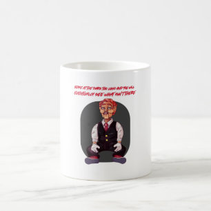 Caneca De Café Olhem para a escuridão por muito tempo e vocês a