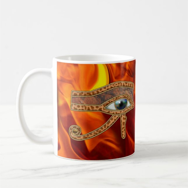 Caneca De Café Olho de Horus Antigo Egípcio Art Mug (Esquerda)