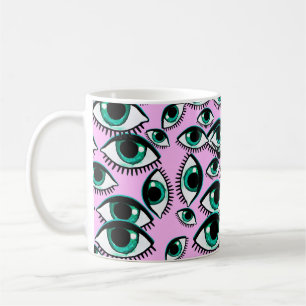 Caneca De Café Olho de montanha. ícone abstrato. 