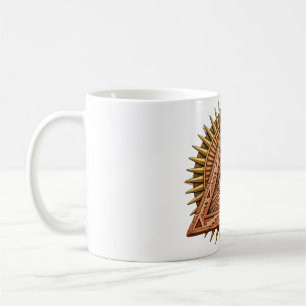 Caneca de Café Olho do Sol de Terracota