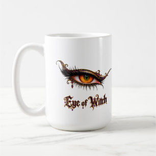Caneca De Café Olho Elegante da Bruxa Halloween Ornate Gothic Chi