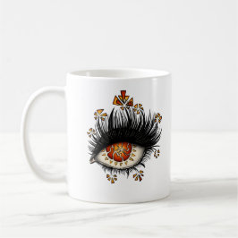 Caneca De Café Olho Estranho Da Arte Digital De Lava