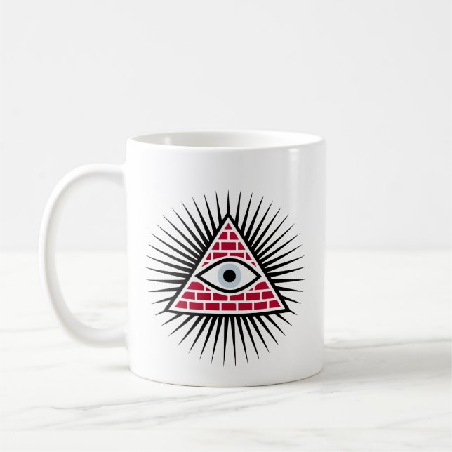 Caneca De Café Olho Freemasônico (Esquerda)