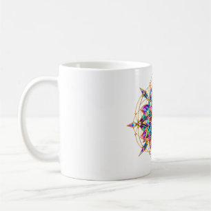 Caneca de Café Olho Mandala Kaleidoscópio