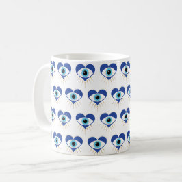 Caneca De Café Olho Mau do Coração Grego