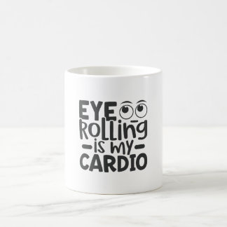 Caneca De Café Olho Rolando É Meu Cardio