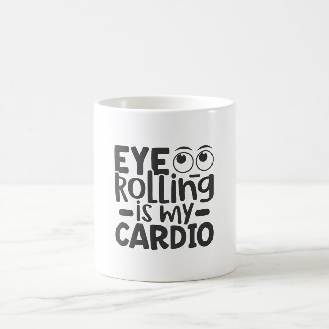 Caneca De Café Olho Rolando É Meu Cardio (Centro)