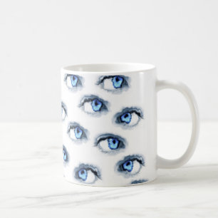 Caneca De Café olhos azuis