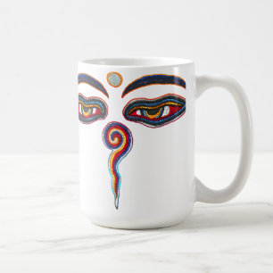 Caneca De Café Olhos De Buda/Augen der Weisheit