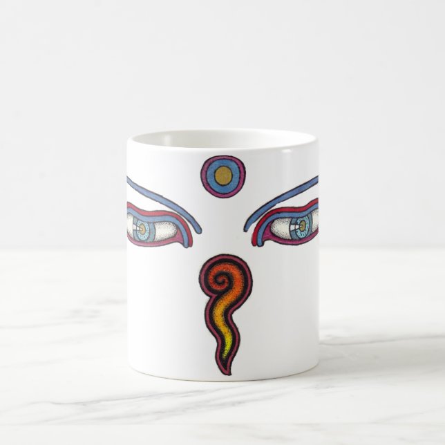 Caneca De Café Olhos de Buddha (Centro)