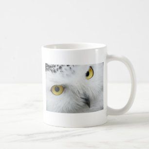Caneca De Café Olhos de Coruja de Neve