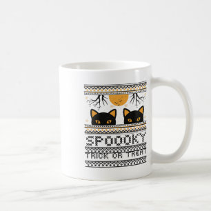 Caneca De Café Olhos De Halloween Que Estranham O Truque Ou Trata