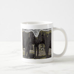 Caneca De Café Olhos Elefantes
