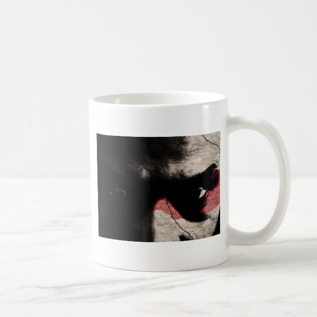 Caneca De Café Olhos Escuros - Mug Duas Imagens (Direita)