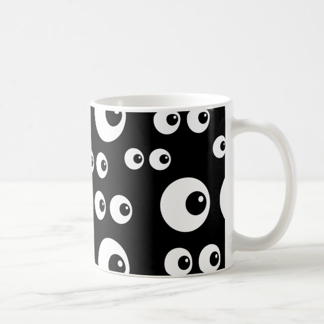 Caneca De Café Olhos Googly (Direita)