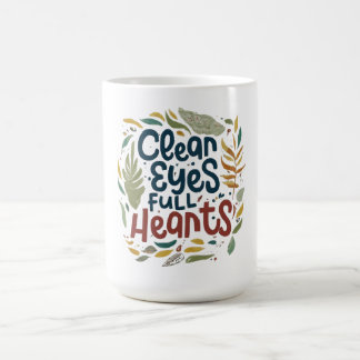 Caneca De Café Olhos Limpos, Cheio Coração MUG