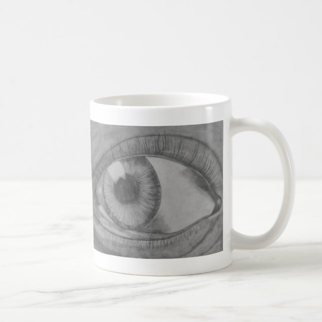 Caneca De Café Olhos Vemos Você Coffee Mug (Direita)