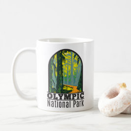 Caneca De Café Olimpiadas National Park Washington Hoh RainForest