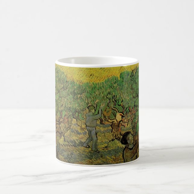 Caneca De Café Oliveira com Figuras Colhendo, Vincent van Gogh (Centro)