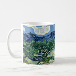 Caneca De Café Oliveiras Paisagem Montanhosa de Vincent Van Gogh