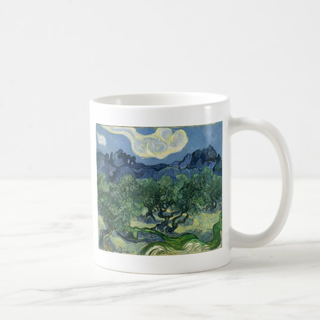 Caneca De Café Oliveiras por Van Gogh (Direita)