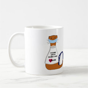 Caneca De Café Oliver o Otter Veste uma Máscara