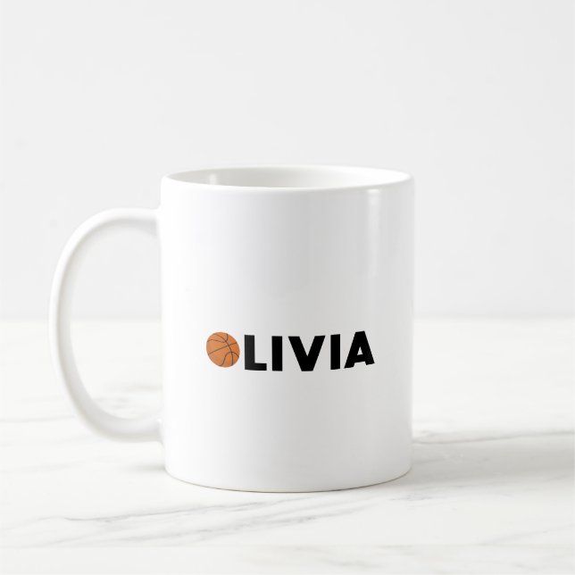 Caneca De Café Olivia Basball (Esquerda)