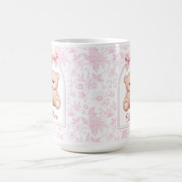 Caneca De Café Olivia | Design de Enfermeiro de Urso Rosa Persona
