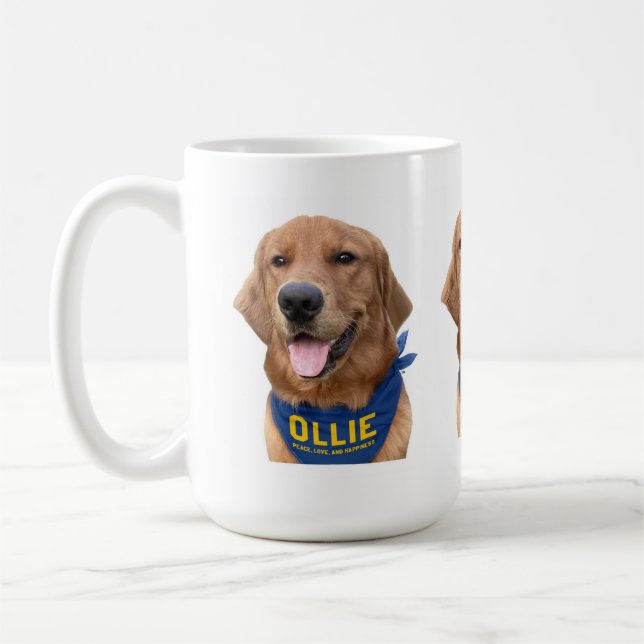 Caneca De Café Ollie, o cão sortudo (Esquerda)