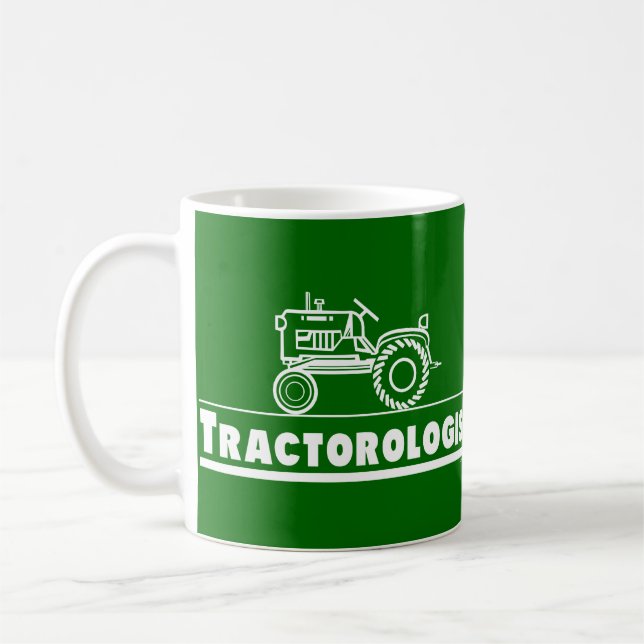 Caneca De Café Ologista de Trator Verde (Esquerda)