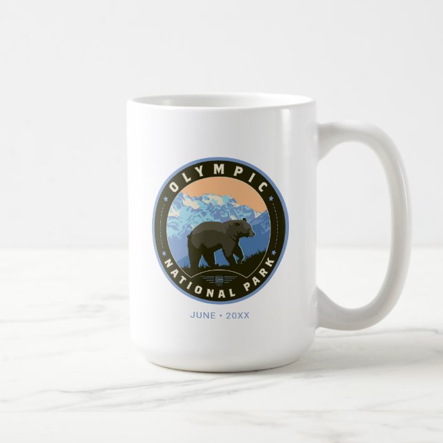 Caneca De Café Olympic National Park (Direita)