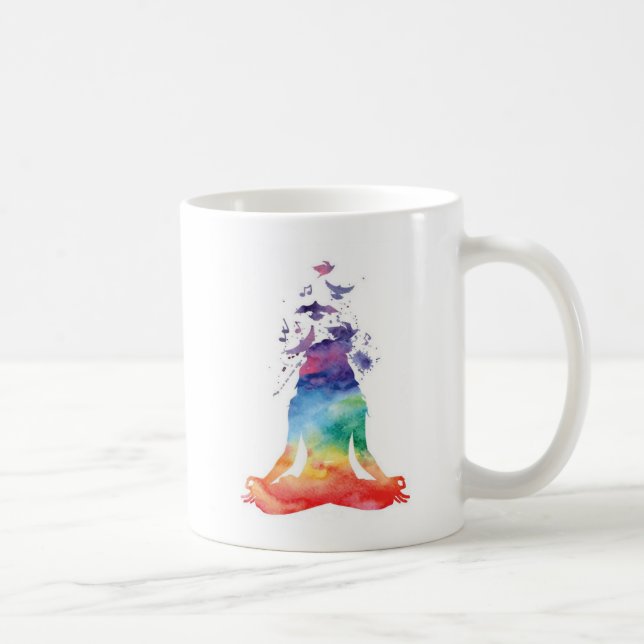 Caneca De Café OM Meditation Yoga Mug (Direita)