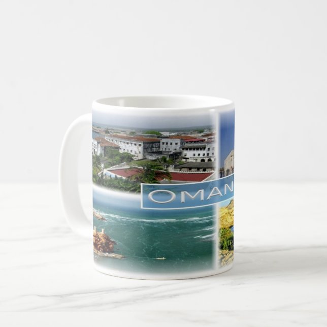 Caneca De Café OM oman - (Frente Esquerda)