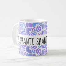Om Shanti Boho Purple Mandala