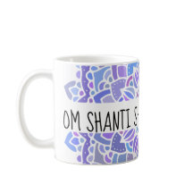 Om Shanti Boho Purple Mandala